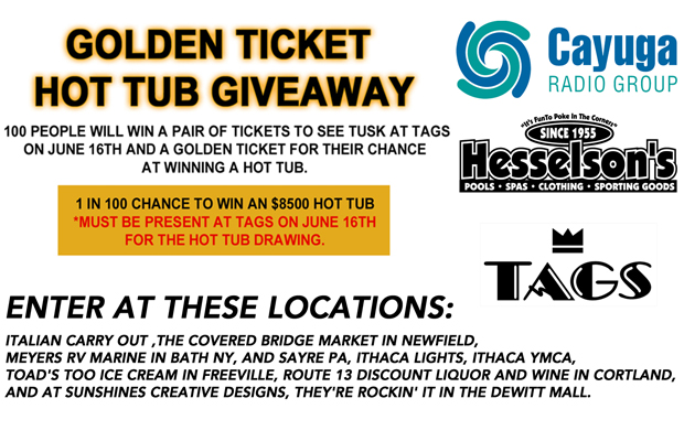 *RESCHEULED* Golden Hot Tub Giveaway presented by Hesselson’s
