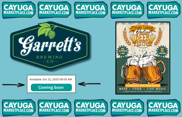 Deals on Garrett’s Brewing Company for the Finger Lakes Online Beer Festival